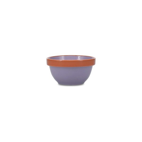 Bol mic portocaliu/mov din gresie 170 ml Duo – ONA-image-3