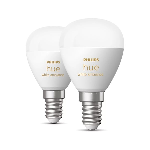 Becuri smart E14, 2 buc. 5 W White ambiance – Philips Hue