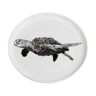 Farfurie din porțelan Maxwell & Williams Marini Ferlazzo Sea Turtle, ø 20, alb cm