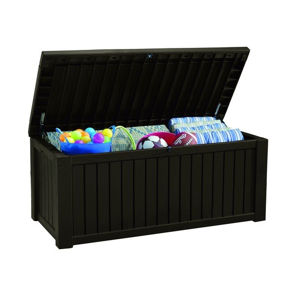 Cutie de depozitare pentru grădină maro închis – Keter-image-2