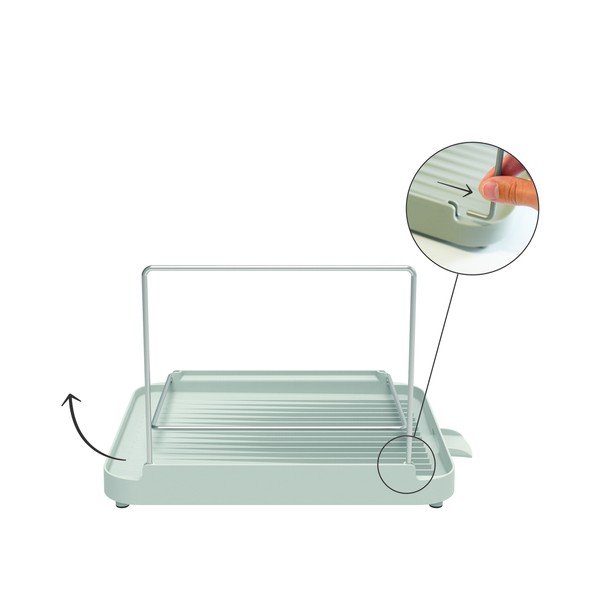 Scurgător de vase gri cu două nivele Duo – Joseph Joseph-image-3