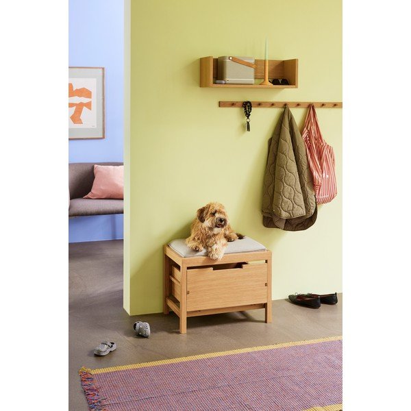 Raft în culoare naturală cu aspect de lemn de stejar 64 cm Gap – Hübsch-image-2