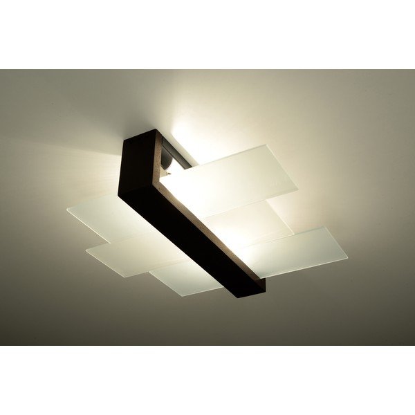 Plafonieră Sollux Leda, maro-image-3