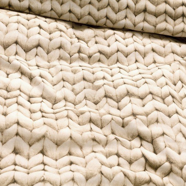 Lenjerie de pat Snurk Twirre Beige, 140 x 200 cm-image-2