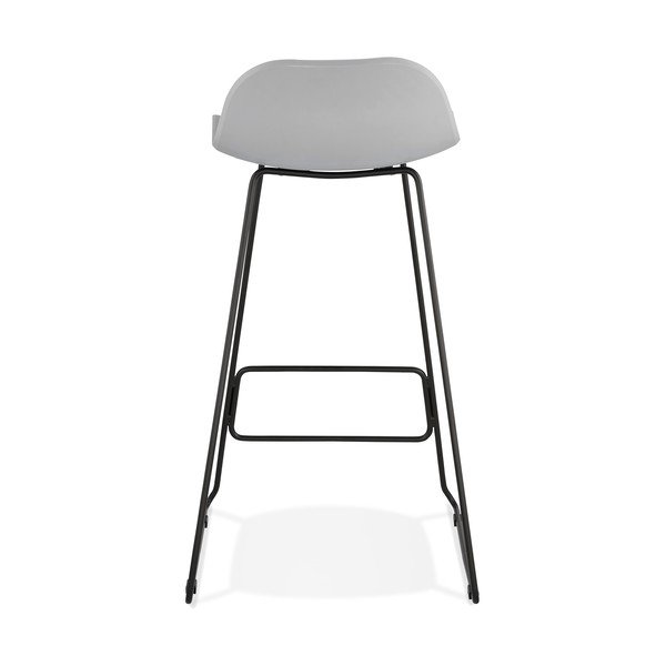 Scaun de bar cu picioare negre Kokoon Slade, înălțime 76 cm, gri-image-4