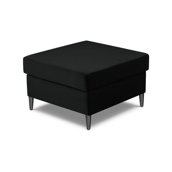 Taburet negru cu tapițerie din catifea Kyoto – Cosmopolitan Design-image-2