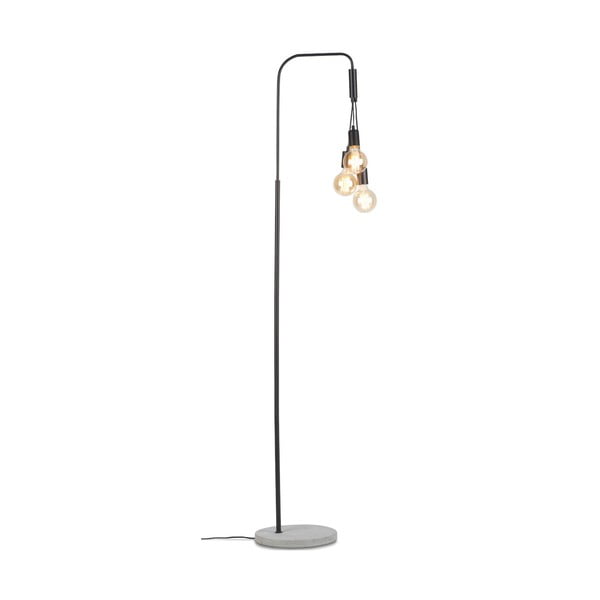 Lampadar negru/gri cu abajur din metal (înălțime 190 cm) Oslo – it's about RoMi