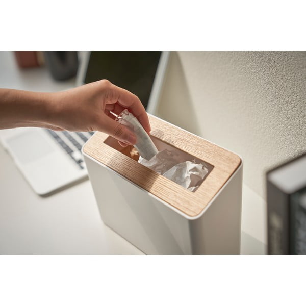 Coș de gunoi de birou Yamazaki Rin, 2,3 l, alb-image-4