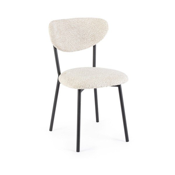 Scaun de dining crem tapițat Ludmilla – Bizzotto