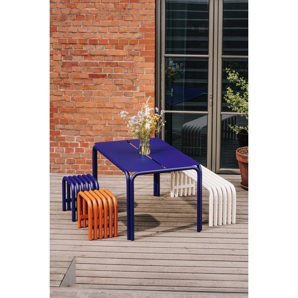 Masă  de grădină din metal 84x135 cm Nokk – noo.ma-image-1