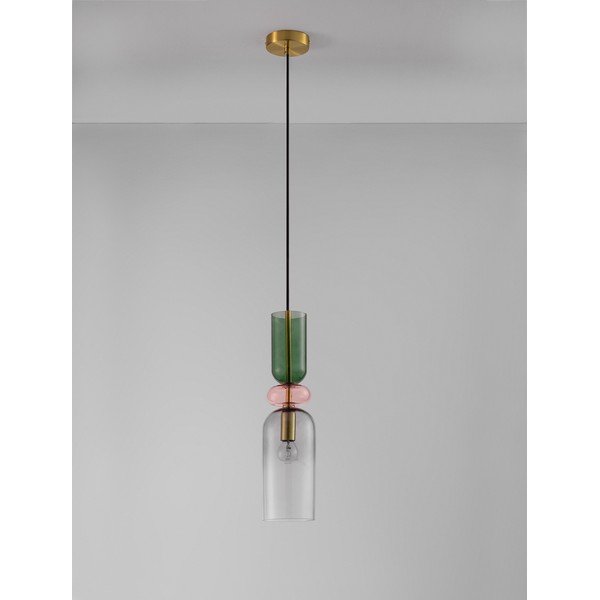 Lustră aurie din sticlă ø 11 cm Murano – Nova Luce-image-2