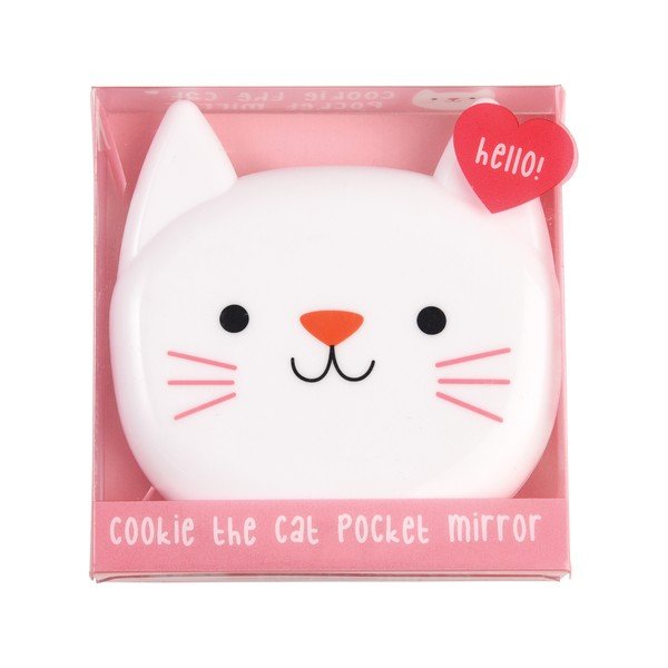 Oglindă cosmetică de mărire 7,5x8 cm Cookie the Cat – Rex London-image-4