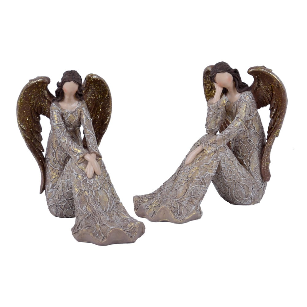 Set de 2 figurine de Crăciun Ego Dekor Angel Bea