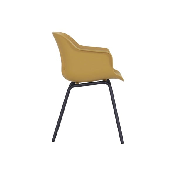 Scaune de grădină galben-ocru 2 buc. din plastic Jill Rondo – Hartman-image-3