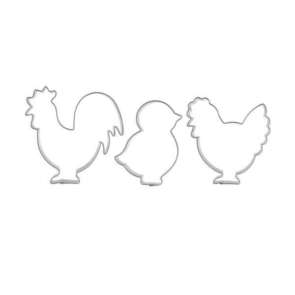 Forme de aluat 3 buc. cu model de Paști – Orion