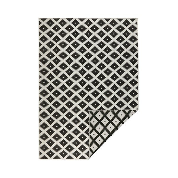 Covor reversibil Bougari, 120 x 170 cm, negru - alb-image-1