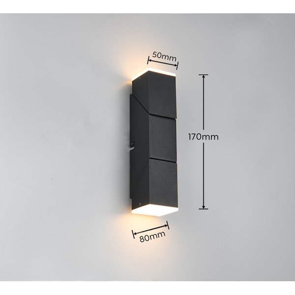 Aplică de perete negru-mat LED Raglan – Trio-image-3
