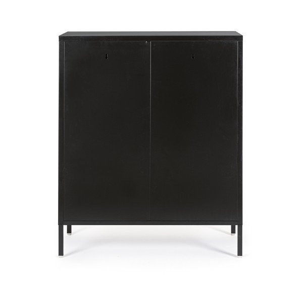 Dulap negru din metal cu încuietoare 80x101,5x40 cm Cambridge – Yes Everyday-image-3