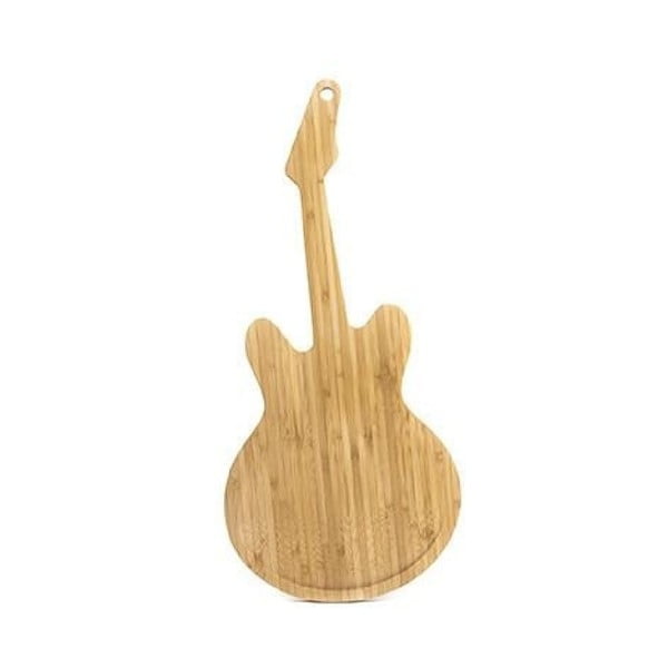 Tocător din lemn de bambus Kikkerland Guitar