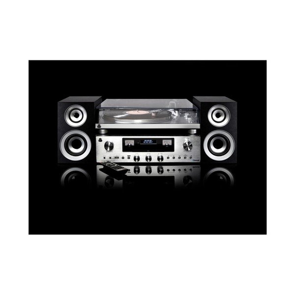 Pick-up și sistem audio GPO PR100/200 Bundle, argintiu-image-1