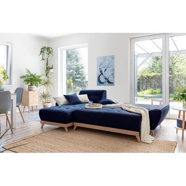 Colțar variabil extensibil Miuform Dazzling Daisy, albastru petrol-image-4