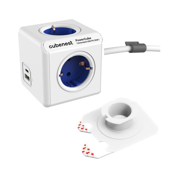 Priză 13 cm PowerCube Extended USB Schuko – Cubenest-image-1