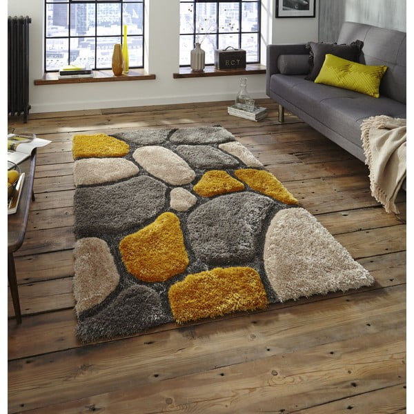 Covor Think Rugs Noble House, 120 x 170 cm, galben-image-1