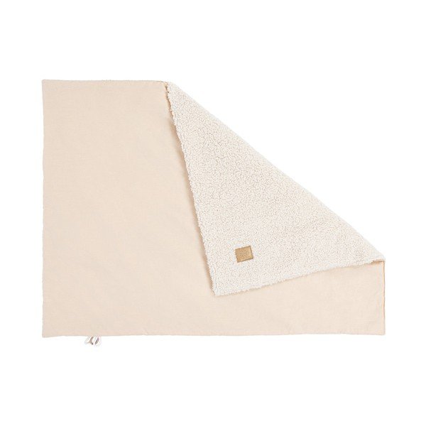 Pătură pentru copii crem din sherpa 100x77 cm – Meowbaby-image-1