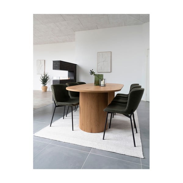 Vază verde din sticlă (înălțime 26,5 cm) – House Nordic-image-3