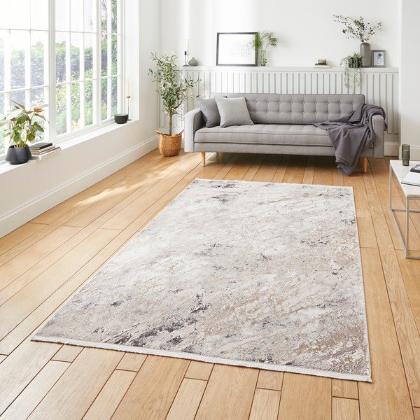 Covor crem din viscoză 160x230 cm Bellagio – Think Rugs-image-1