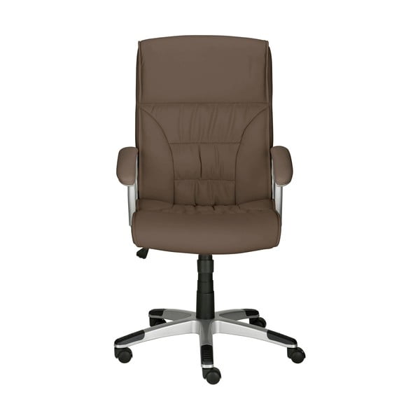 Scaun de birou maro din imitație de piele Flori – Støraa-image-1