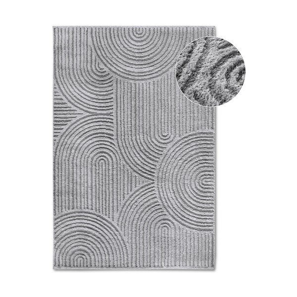 Covor gri 200x280 cm Chappe Light Grey – Elle Decoration