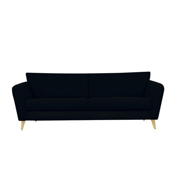 Canapea cu 3 locuri Helga Interiors Max, negru