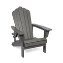 Fotoliu de grădină gri din plastic Adirondack – Bonami Selection