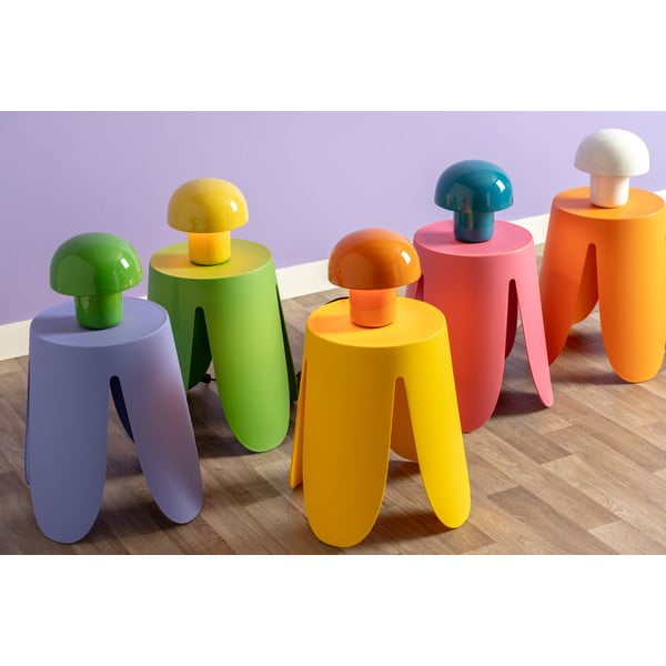 Veioză albă cu abajur din metal (înălțime 20 cm) Fat Mushroom – Leitmotiv-image-3