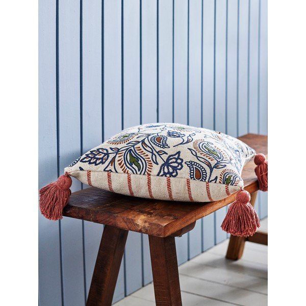 Pernă decorativă din bumbac reciclat 45x45 cm Paisley – Bloomingville-image-1