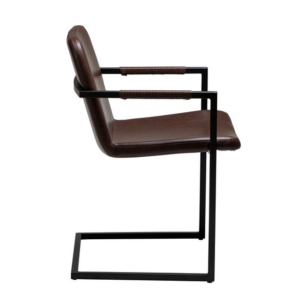 Scaun de dining maro cu cotiere Bounce – DAN-FORM Denmark-image-2