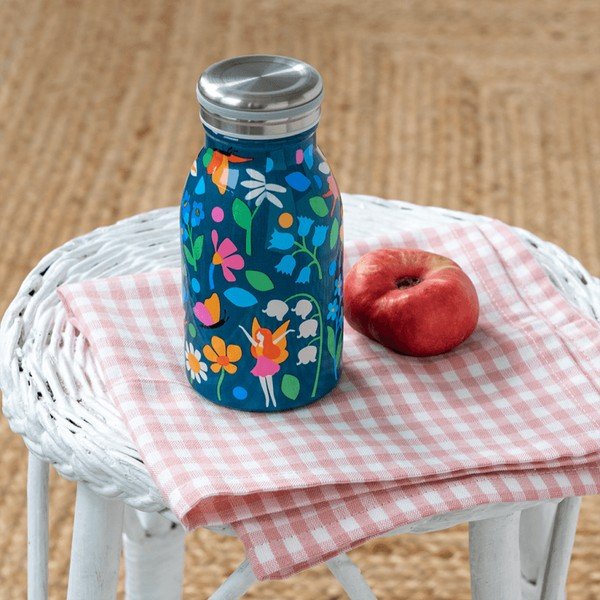 Sticlă pentru copii albastră din oțel inoxidabil 250 ml Fairies in the Garden – Rex London-image-1