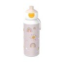 Sticlă pentru copii bej din plastic 400 ml Sunshine & Rainbow – Mepal