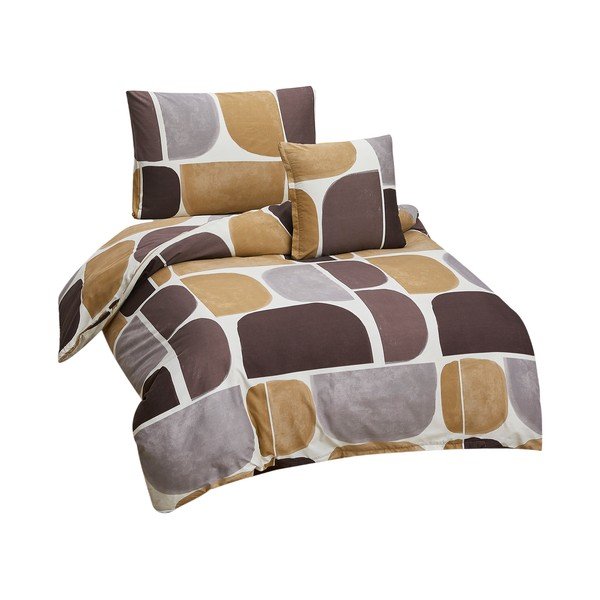 Lenjerie de pat din microsatin pentru pat de o persoană cu 3 piese 140x200 cm Pablo – My House