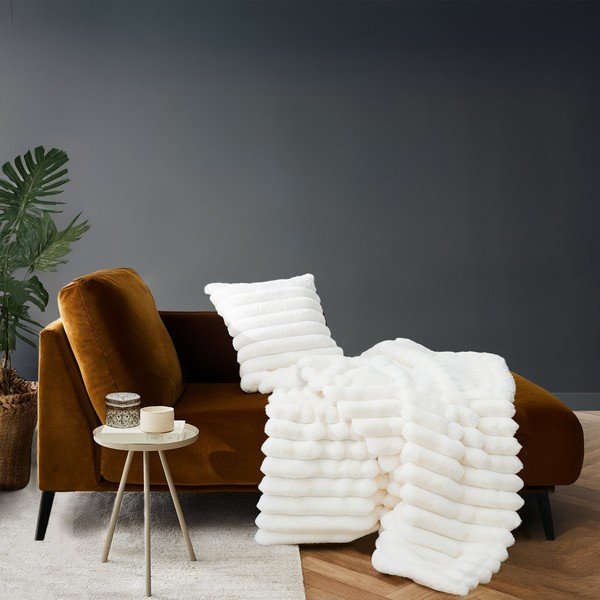 Pătură crem din micropluș/cocolino 180x220 cm Boudoir – douceur d'intérieur-image-1
