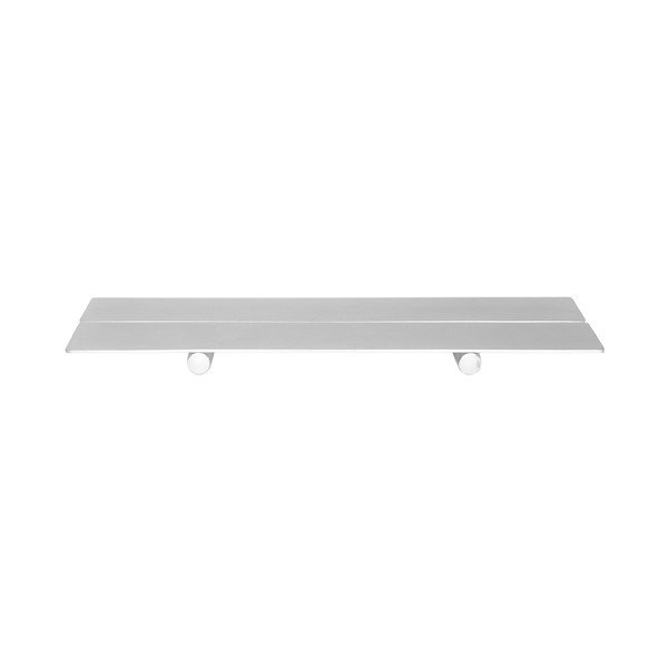 Raft pentru baie argintiu de montat pe perete din oțel inoxidabil Pieni – OYOY Living Design