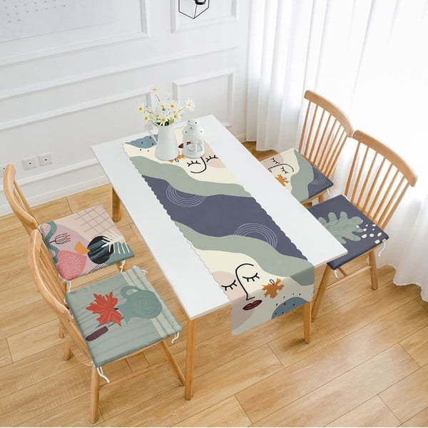 Set napron de masă și perne de scaun 5 buc. – Mila Home-image-1
