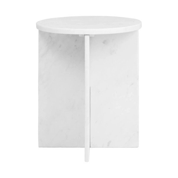 Măsuță auxiliară rotundă din marmură ø 40 cm Savio – Premier Housewares-image-2
