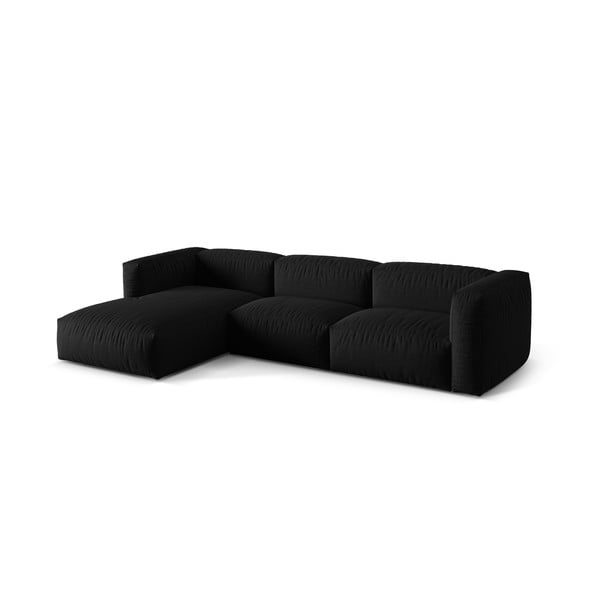 Colțar modular negru (cu colț pe partea stângă ) Martina – Micadoni Home-image-3