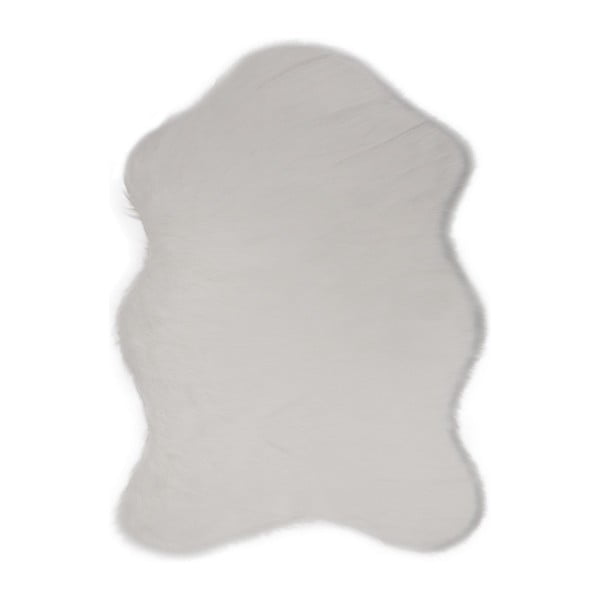 Covor din blană artificială Pelus White, 75 x 100 cm, alb