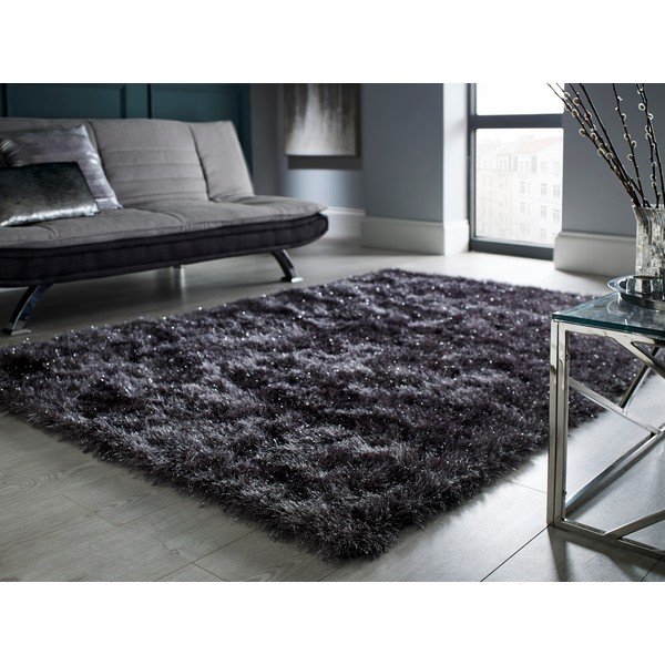 Covor Flair Rugs Dazzle Charcoal, 160 x 230 cm, gri închis-image-1