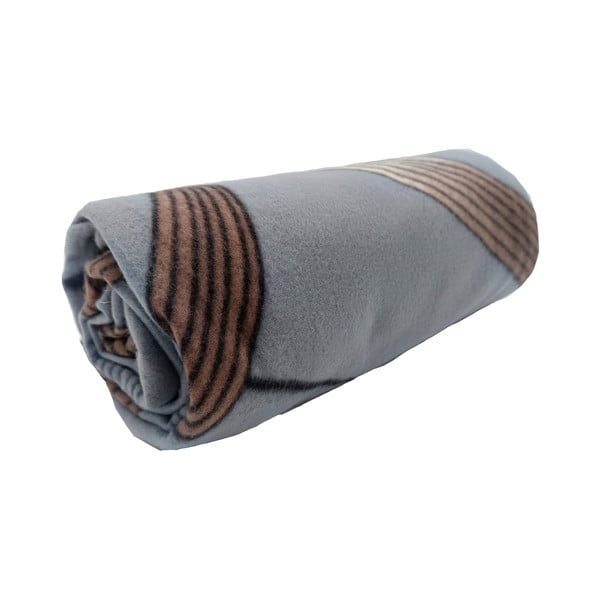 Pătură gri din polar/fleece 150x200 cm Gold Ribbon – JAHU collections