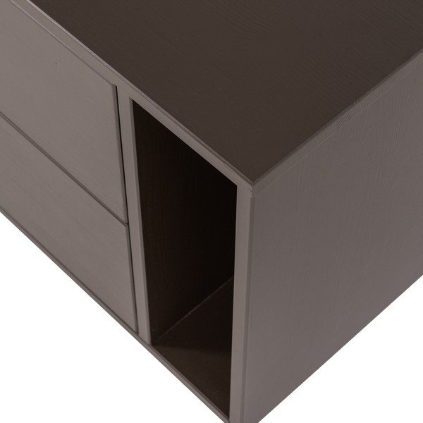 Comodă TV maro închis din lemn de pin 200x45x44 cm Settle Down – vtwonen-image-3