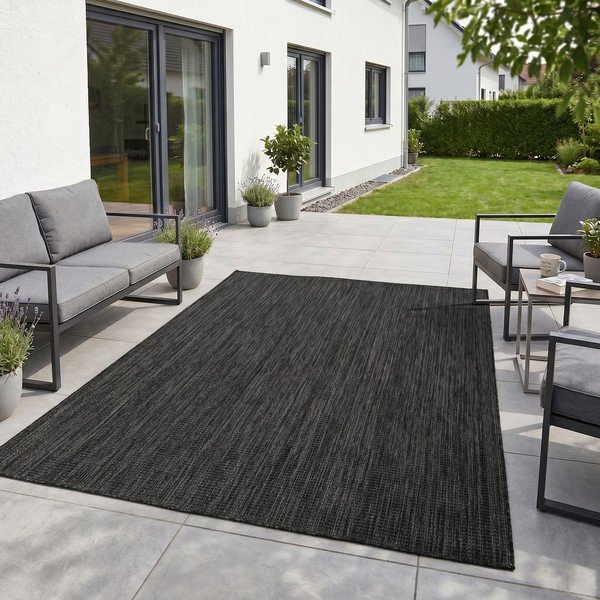 Covor pentru exterior și interior negru 200x290 cm Mira 1450 – Ayyildiz Carpets-image-1